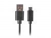 Kabel USB 2.0 Lanberg micro BM-AM 1,0m QC 3.0 czarny